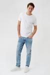 Burton Blue Slim Fit Vintage Selvedge Trim Jeans thumbnail 2