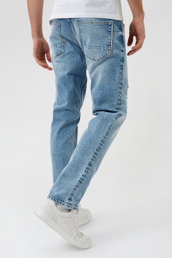 Burton Blue Slim Fit Vintage Selvedge Trim Jeans 3