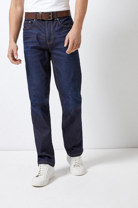 Burton Straight Raw Belted Jeans 2
