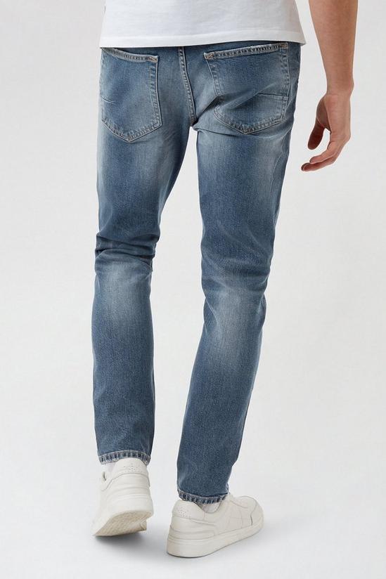Burton Skinny Grey Blue Rip Jeans 3