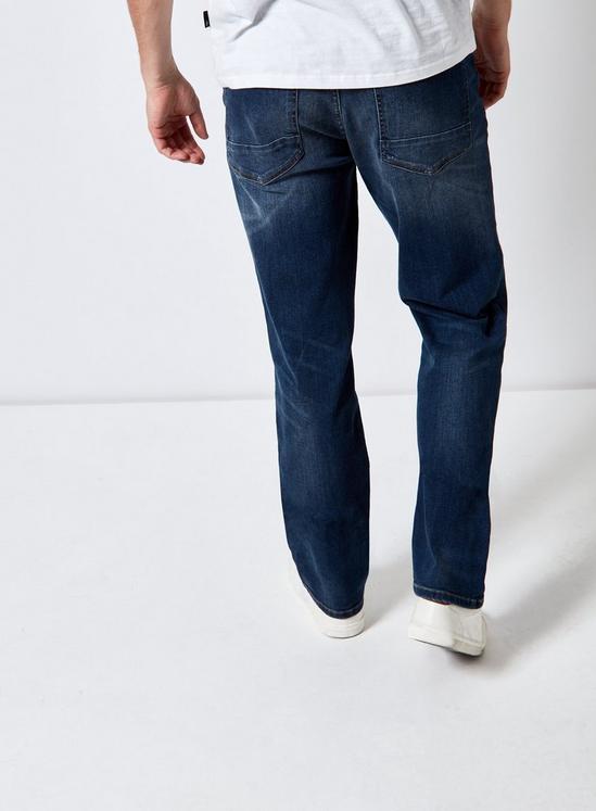 Burton Mid Blue Logan Straight Fit Jeans 2