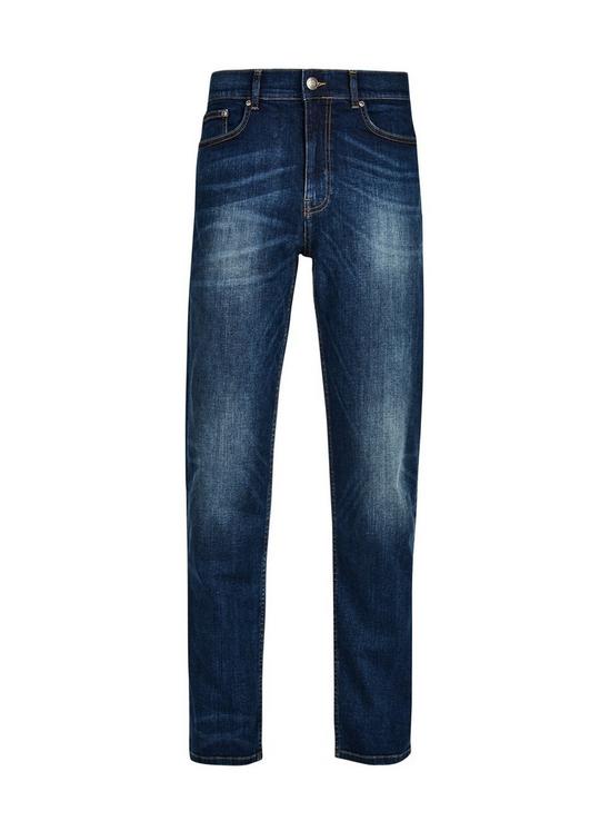 Burton Mid Blue Logan Straight Fit Jeans 4