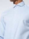 Burton Blue Slim Fit Textured Shirt thumbnail 5