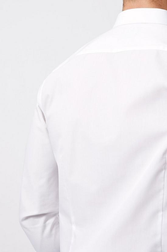 Burton White Slim Fit Essential Shirt With Pocket 3