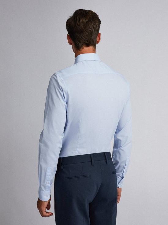 Burton Blue Skinny Fit Textured Shirt 2