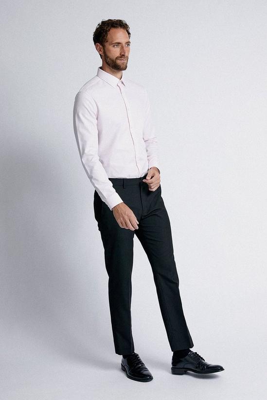 Burton Pink Slim Fit Textured Shirt 2