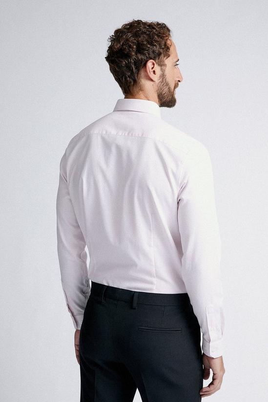 Burton Pink Slim Fit Textured Shirt 3