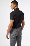 Burton Black Slim Fit Short Sleeved Easy Iron Shirt thumbnail 3