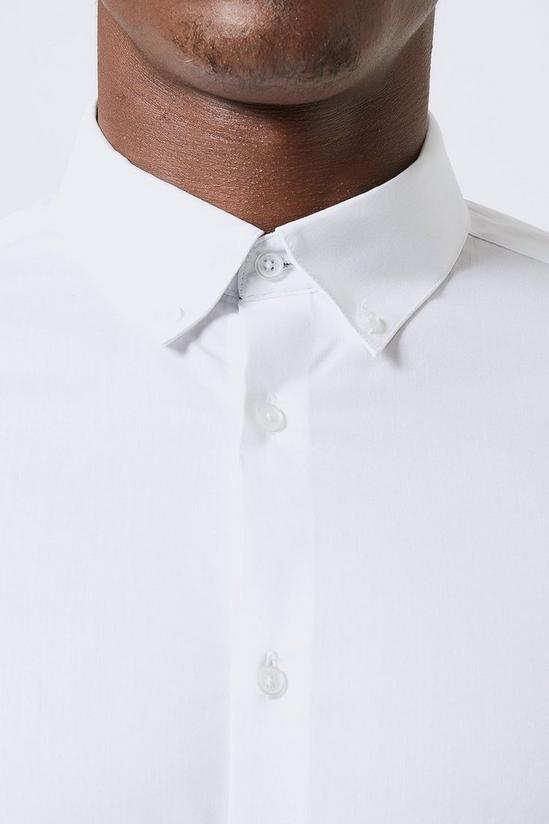 Burton Skinny Fit White Stretch Shirt 4