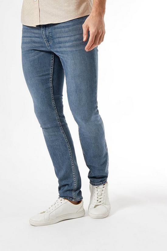 Burton Skinny Grey Blue Jeans 1