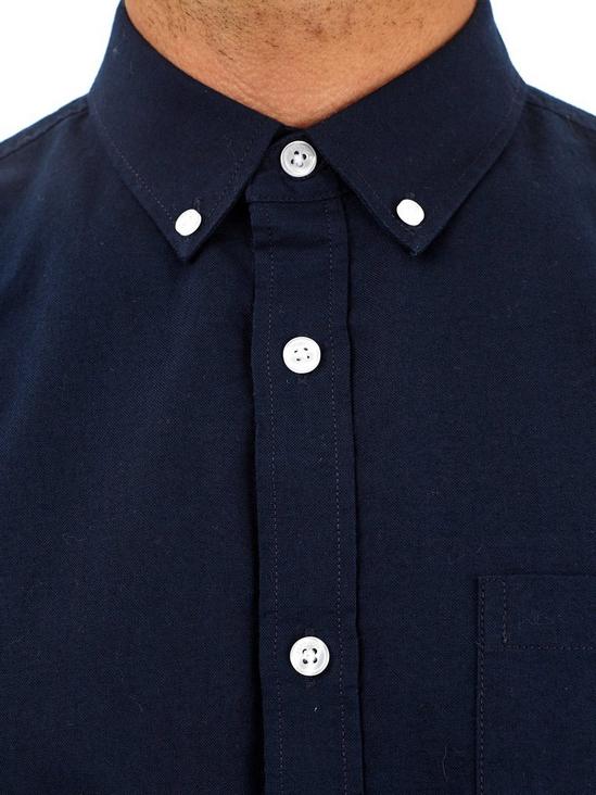 Burton Navy Short Sleeve Oxford Shirt 3