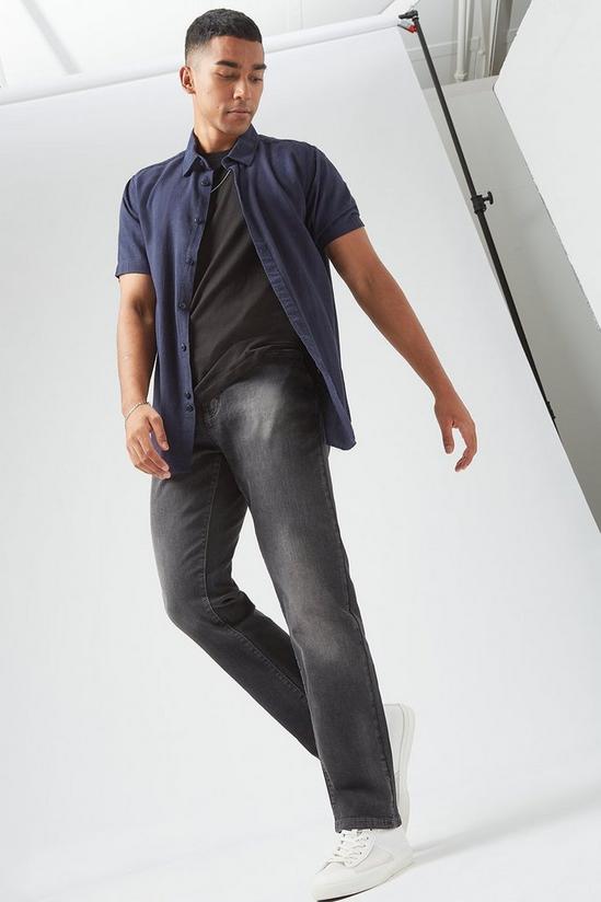 Burton Dark Grey Straight Fit Jeans 1