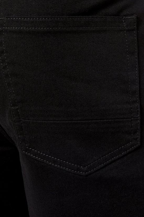 Burton Black Straight Fit Jeans with Cotton 4