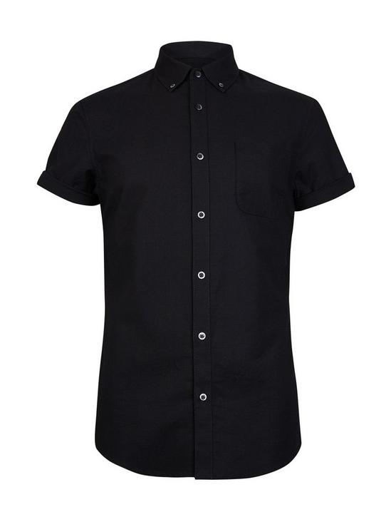 Burton Black Short Sleeve Oxford Shirt 2