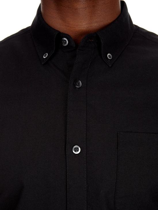 Burton Black Short Sleeve Oxford Shirt 4