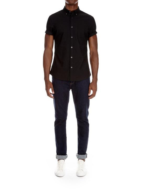 Burton Black Short Sleeve Oxford Shirt 5