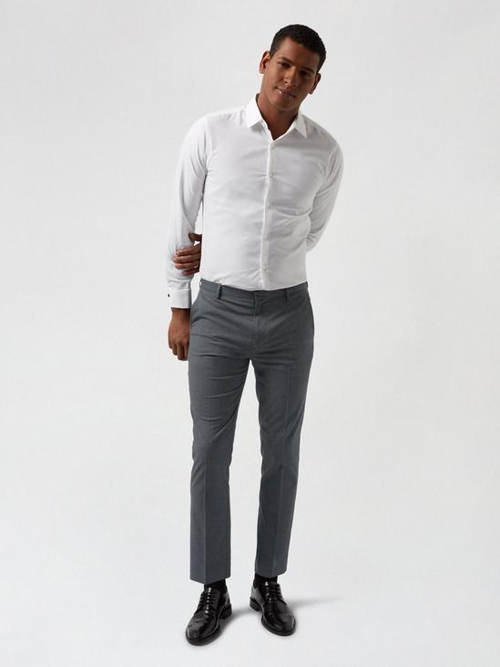 Burton 2 Pack Slim Navy And Mid Grey Trousers 3