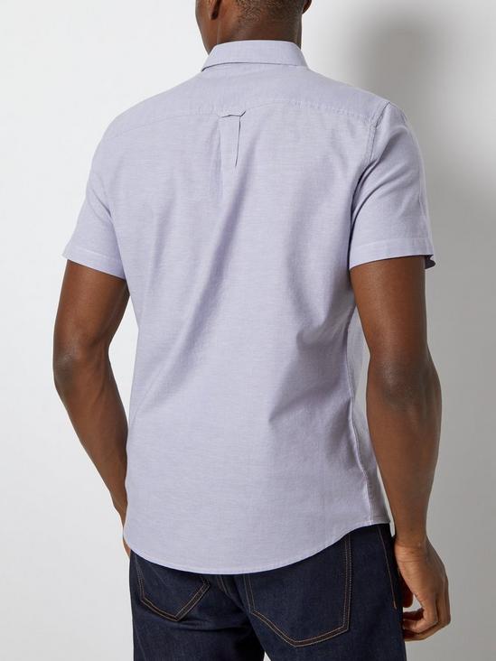 Burton Lilac Short Sleeve Oxford Shirt 2
