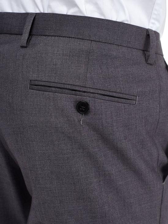 Burton Grey Essential Skinny Fit Suit Trousers 3