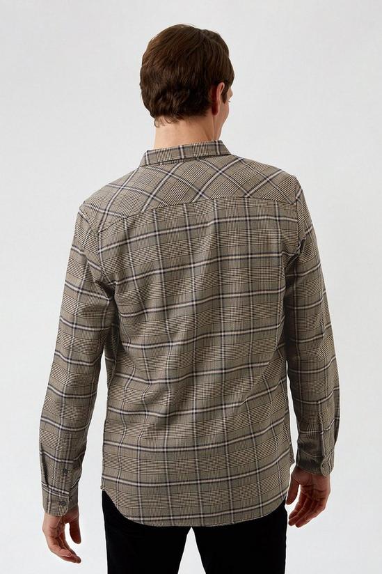 Burton Stone Check Print Long Sleeve Shirt 3