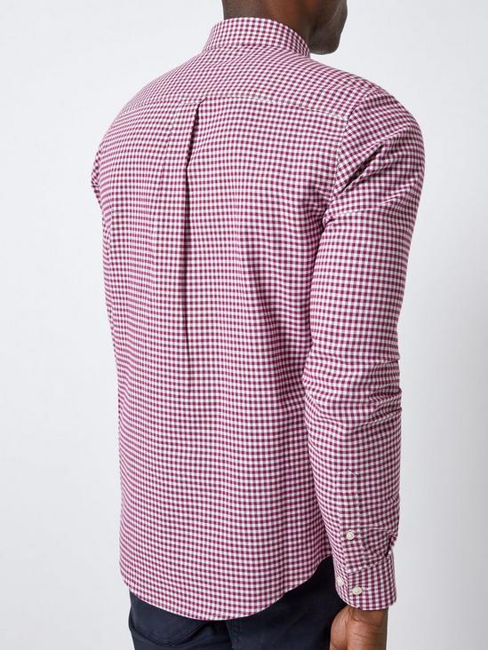 Burton White Berry Long Sleeve Gingham Shirt 4