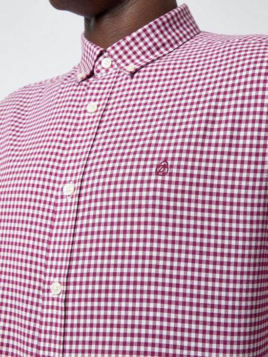 Burton White Berry Long Sleeve Gingham Shirt 5