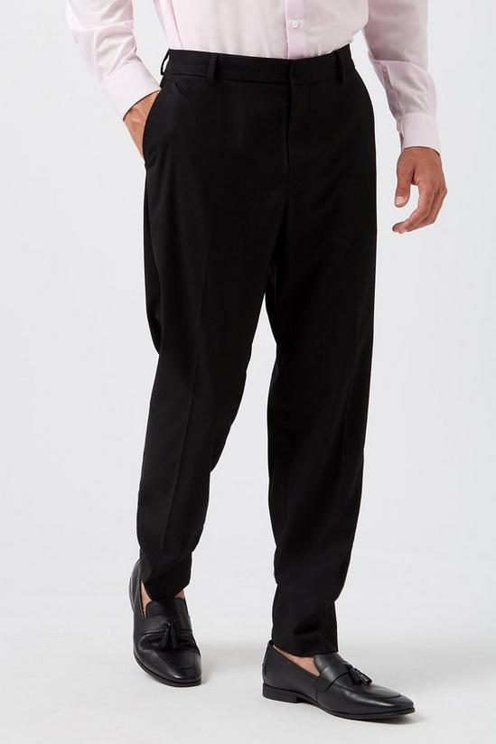 Burton Regular Black Stretch Trousers 2