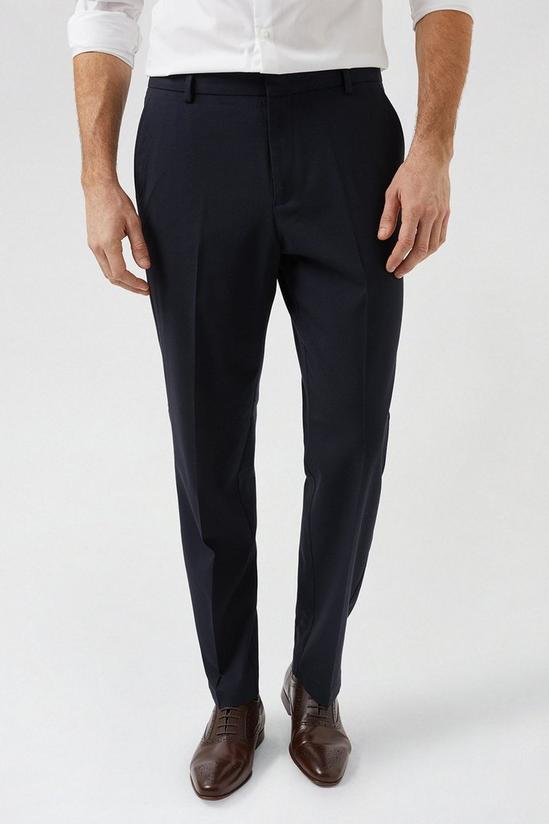 Burton Relaxed Navy Trousers With Polyester 2