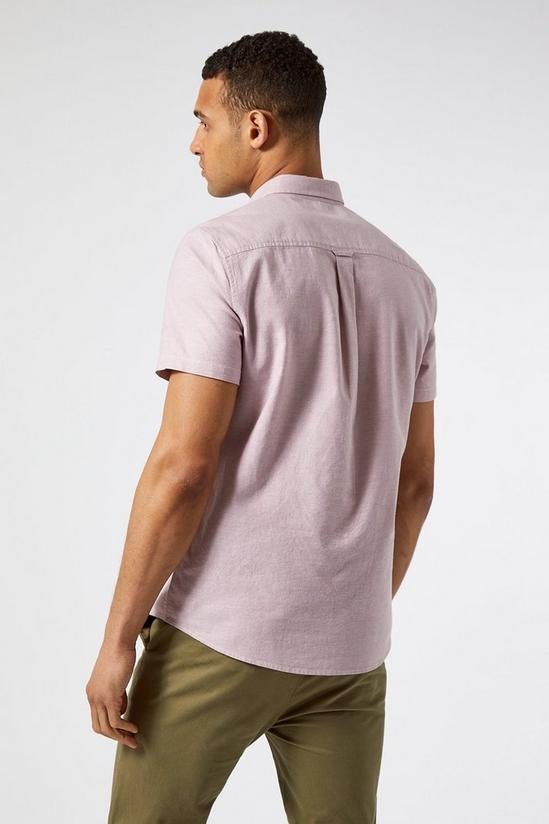 Burton Pink Short Sleeve Oxford Shirt 3