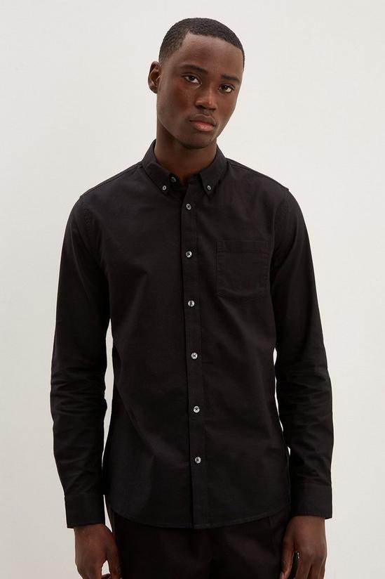 Burton Black Long Sleeve Oxford Shirt 2