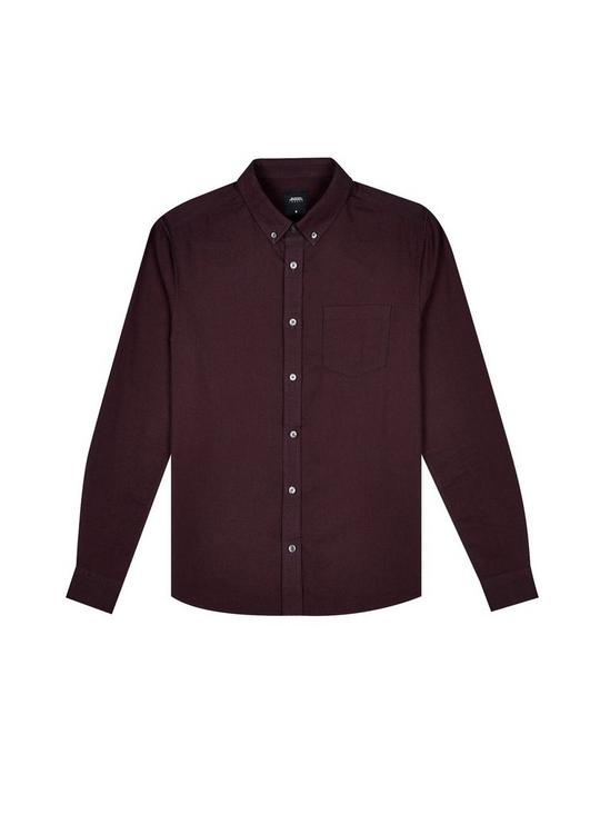 Burton Berry Red Long Sleeve Oxford Shirt 4