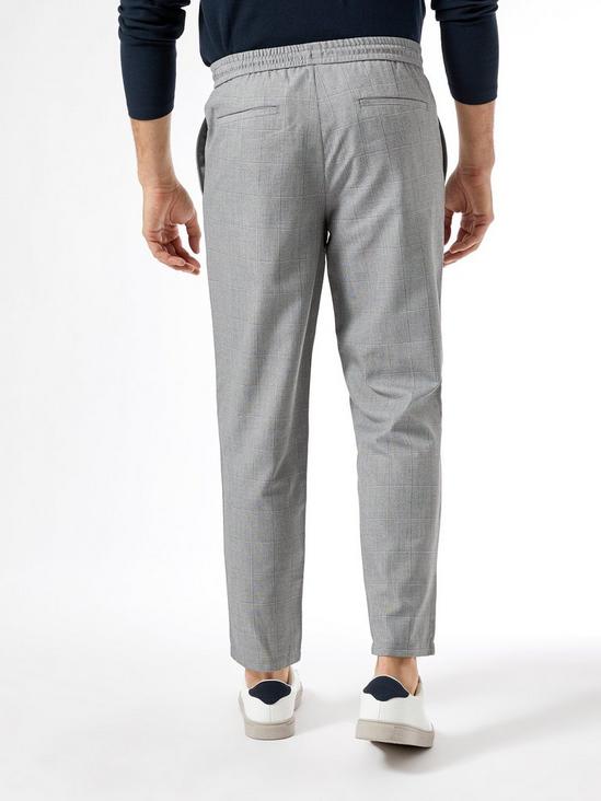 Burton Grey Tapered Fit Check Joggers 2