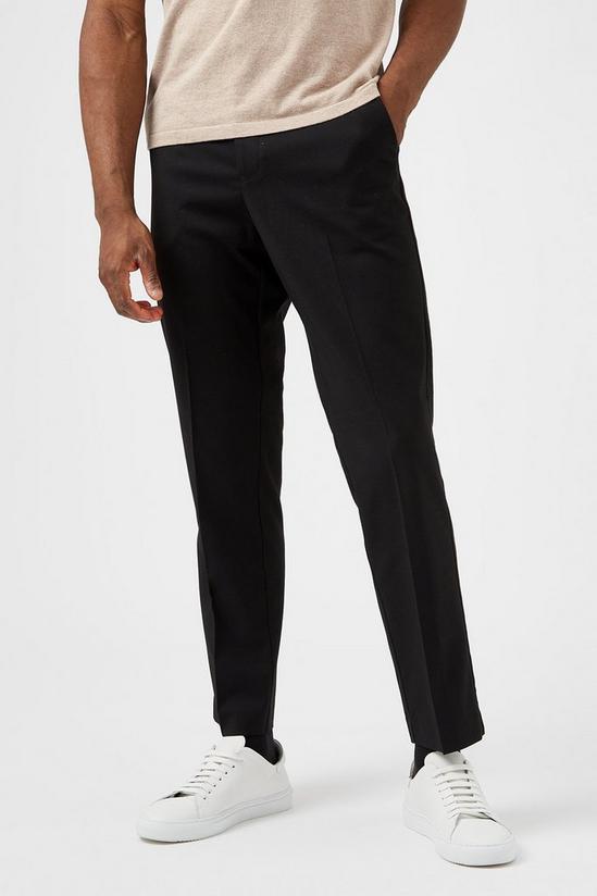 Burton Tailored Black Stretch Trousers 2