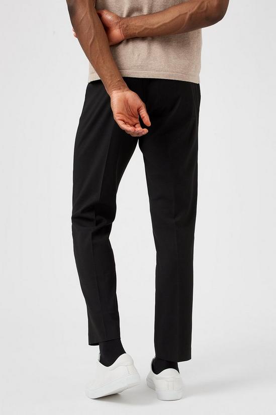 Burton Tailored Black Stretch Trousers 3