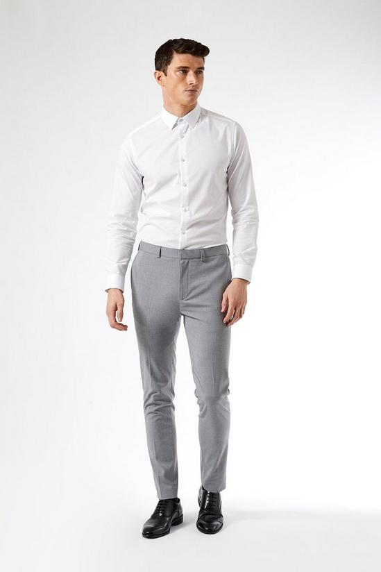Burton Super Skinny Light Grey Stretch Trouser 2