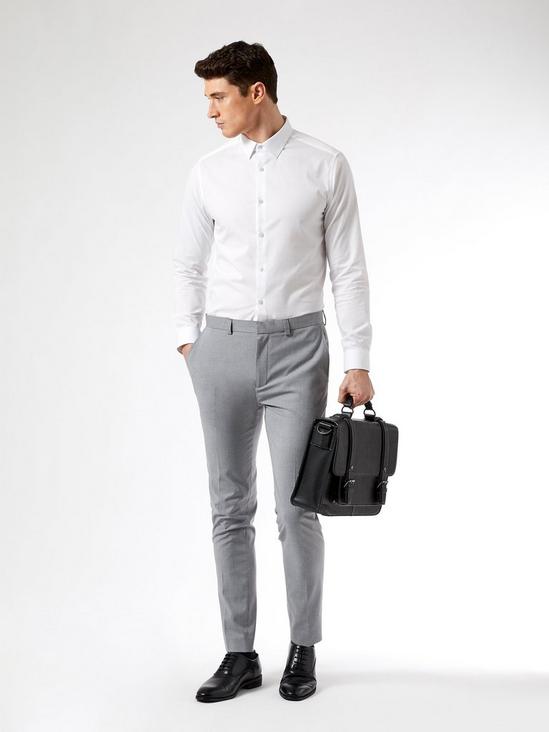 Burton Super Skinny Light Grey Stretch Trouser 5