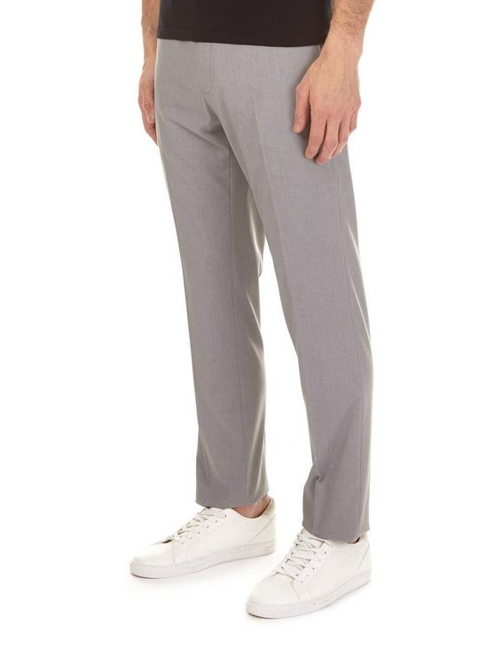 Burton Light Grey Slim Fit Stretch Trousers 3