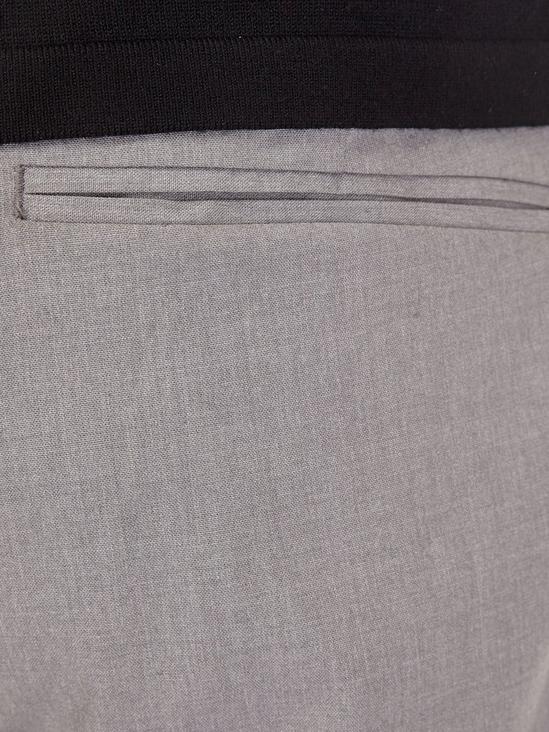 Burton Light Grey Slim Fit Stretch Trousers 5