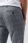 Burton Mid Grey Slim Micro Check Trousers thumbnail 4