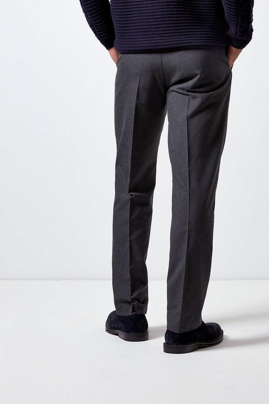 Burton Charcoal Tailored Fit Stretch Trousers 3