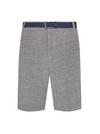 Burton Plus and Tall Light Grey Pique Belted Short thumbnail 1