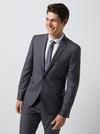 Burton Grey Essential Skinny Fit Suit Jacket thumbnail 1