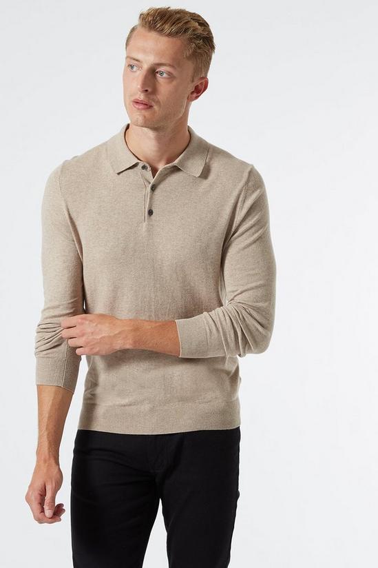 Burton Cold Stone Knitted Polo with Cotton 1