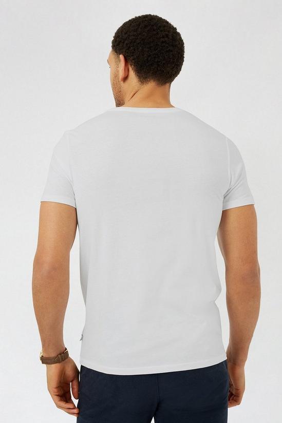 Burton 3 Pack White V-Neck T-shirt 4