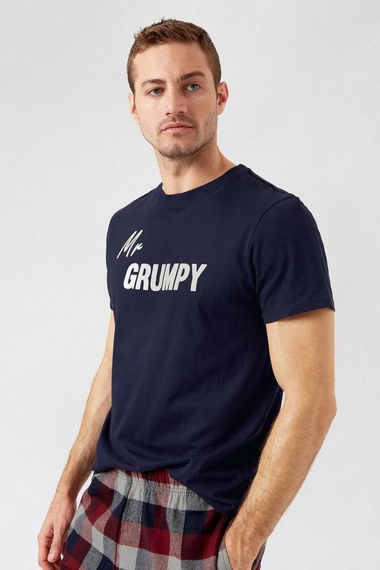 Burton Red Mr Grumpy T Shirt Pyjama Set 4