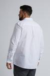 Burton Plus and Tall White Long Sleeve Oxford Shirt thumbnail 3