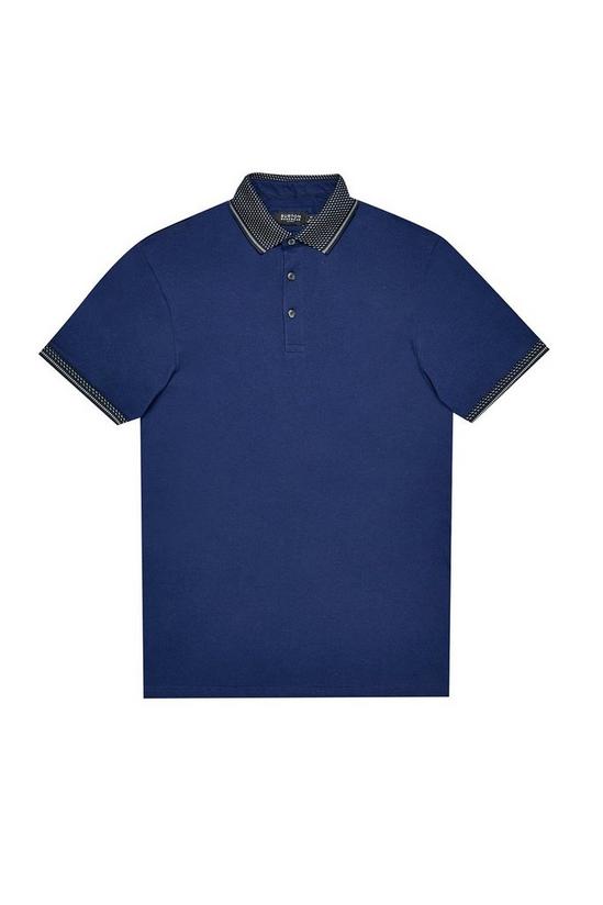 Burton Cobalt Jacquard Collar Polo Shirt 1