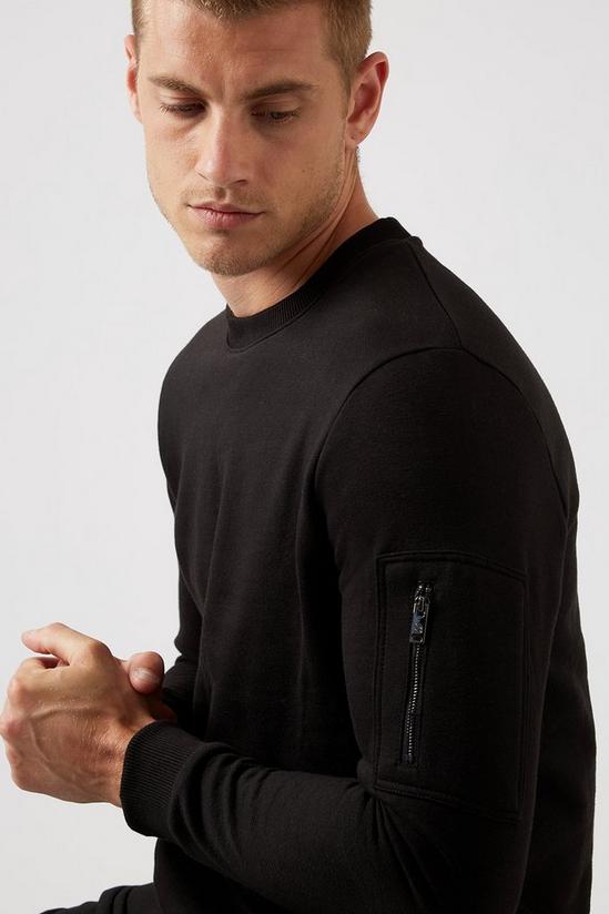 Burton Black Cargo Zip Sweatshirt 4