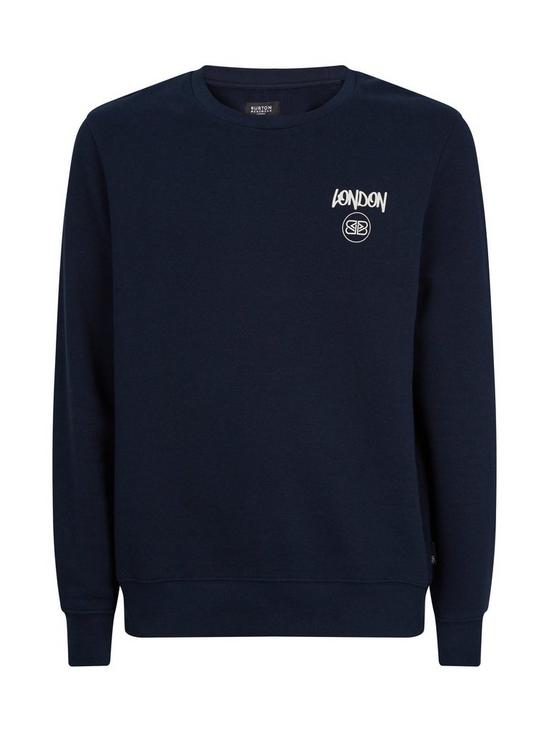 Burton Navy London Graphic Sweatshirt 4