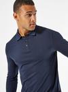 Burton Navy Long Sleeved Polo Shirt thumbnail 5